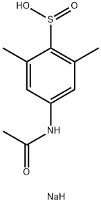 钠 4-乙酰氨基-2,6-二甲基苯亚磺酯 结构式