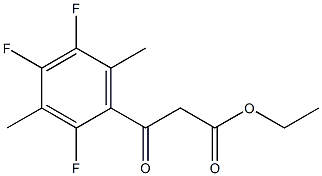 3-氧代-3-(2,4,5-三氟-3,6-二甲基-苯基)-丙酸乙酯 结构式