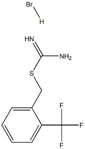 ({[2-(trifluoromethyl)phenyl]methyl}sulfanyl)methanimidamide hydrobromide 结构式