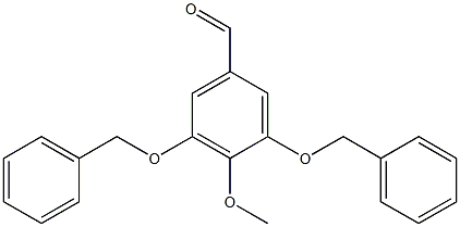 Benzaldehyde, 4-methoxy-3,5-bis(phenylmethoxy)- 结构式