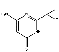 6-氨基-2-(三氟甲基)嘧啶E-4-硫醇 结构式