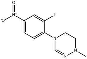 4-(2-氟-4-硝基 - 苯基)-1-甲基-5,6-二氢-1,2,4-三嗪 结构式