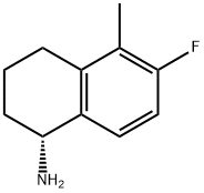 (1R)-6-FLUORO-5-METHYL-1,2,3,4-TETRAHYDRONAPHTHYLAMINE 结构式