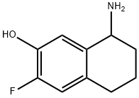 8-AMINO-3-FLUORO-5,6,7,8-TETRAHYDRONAPHTHALEN-2-OL 结构式