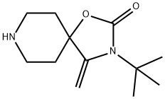 3-(叔-丁基)-4-亚甲基-1-氧杂-3,8-二氮杂螺[4.5]癸烷-2-酮 结构式