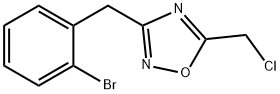 3-(2-bromobenzyl)-5-(chloromethyl)-1,2,4-oxadiazole 结构式