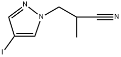 3-(4-碘-1H-吡唑-1-基)-2-甲基丙腈 结构式