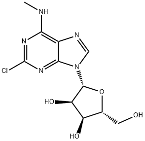 Adenosine, 2-chloro-N-methyl- 结构式