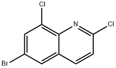 6-溴-2,8-二氯喹啉 结构式