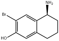 (S)-5-氨基-3-溴-5,6,7,8-四氢萘-2-醇 结构式