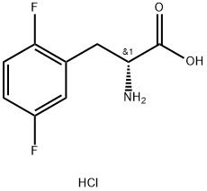 2,5-Difluoro-D-Phenylalanine hydrochloride 结构式