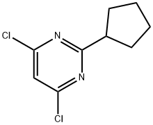 4,6-Dichloro-2-cyclopentyl-pyrimidine 结构式