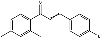 (2E)-3-(4-bromophenyl)-1-(2,4-dimethylphenyl)prop-2-en-1-one 结构式