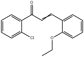 (2E)-1-(2-chlorophenyl)-3-(2-ethoxyphenyl)prop-2-en-1-one 结构式