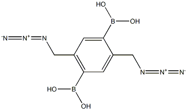 2,5-bis(azidomethyl)-1,4-phenylenediboronic acid 结构式