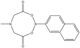 6-Methyl-2-(naphthalen-2-yl)-1,3,6,2-dioxazaborocane-4,8-dione 结构式