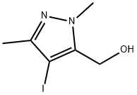 (4-碘-1,3-二甲基-1H-吡唑-5-基)甲醇 结构式