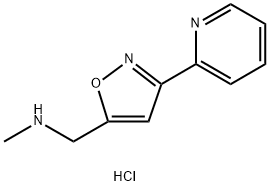 N-methyl-1-[3-(2-pyridinyl)-5-isoxazolyl]methanamine dihydrochloride 结构式