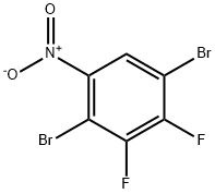 1,4-二溴-2,3-二氟-5-硝基苯 结构式