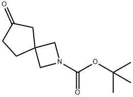 TERT-BUTYL 6-OXO-2-AZASPIRO[3.4]OCTANE-2-CARBOXYLATE 结构式