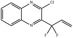2-氯-3-(1,1-二氟烯丙基)喹喔啉 结构式