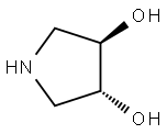 (3R,4R)-pyrrolidine-3,4-diol 结构式