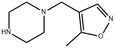 5-甲基-4-(哌嗪-1-基甲基)异噁唑 结构式