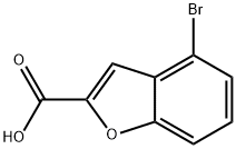 4-溴苯并[B]呋喃-2-羧酸 结构式