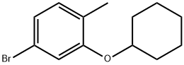 1-溴-3-环己氧基-4-甲基苯 结构式