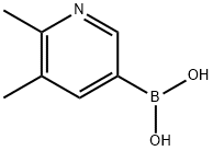 (5,6-二甲基吡啶-3-基)硼酸 结构式