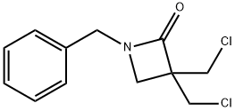 1-benzyl-3,3-bis(chloromethyl)azetidin-2-one 结构式