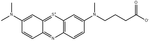 Phenothiazin-5-ium, 3-[(3-carboxypropyl)methylamino]-7-(dimethylamino)-, inner salt 结构式