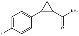 2-(4-氟苯基)环丙烷甲酰胺 结构式