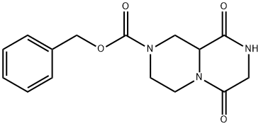 2-CBZ-6,9-DIOXOOCTAHYDROPYRAZINO[1,2-A]PYRAZINE 结构式