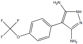 4-(4-(Trifluoromethoxy)phenyl)-1H-pyrazole-3,5-diamine 结构式