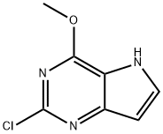 2-氯-4-甲氧基-5H-吡咯并[3,2-D]嘧啶 结构式