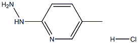 2-肼基-5-甲基吡啶盐酸盐 结构式