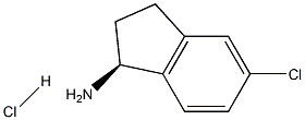 (S)-5-氯-2,3-二氢-1H-茚-1-胺盐酸盐 结构式