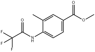 3-Methyl-4-(2,2,2-trifluoro-acetylamino)-benzoic acid methyl ester 结构式