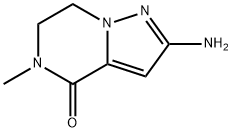 2-氨基-5-甲基-6,7-二氢吡唑并[1,5-A]吡嗪-4(5H)-酮 结构式