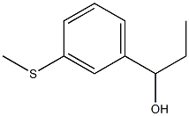 1-(3-methylsulfanylphenyl)propan-1-ol 结构式