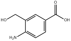 BENZOIC ACID, 4-AMINO-3-(HYDROXYMETHYL)- 结构式