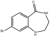 8-溴-3,4-二氢-1H-苯并[E] [1,4]二氮杂-5(2H)-酮 结构式