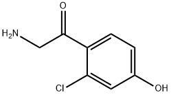 2-amino-1-(2-chloro-4-hydroxyphenyl)ethan-1-one 结构式