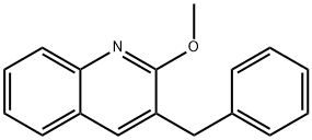 3-苄基-2-甲氧基喹啉 结构式