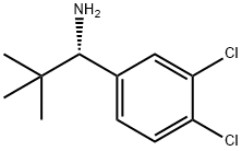 (1S)-1-(3,4-DICHLOROPHENYL)-2,2-DIMETHYLPROPAN-1-AMINE 结构式