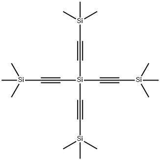 TETRAKIS[(TRIMETHYLSILYL)ETHYNYL]SILANE 结构式