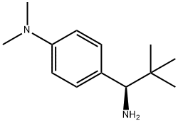 [4-((1R)-1-AMINO-2,2-DIMETHYLPROPYL)PHENYL]DIMETHYLAMINE 结构式
