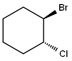 trans-1-bromo-2-chlorocyclohexane 结构式