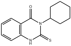 4(1H)-喹唑啉酮,3-环己基-2,3-二氢-2-硫代 结构式